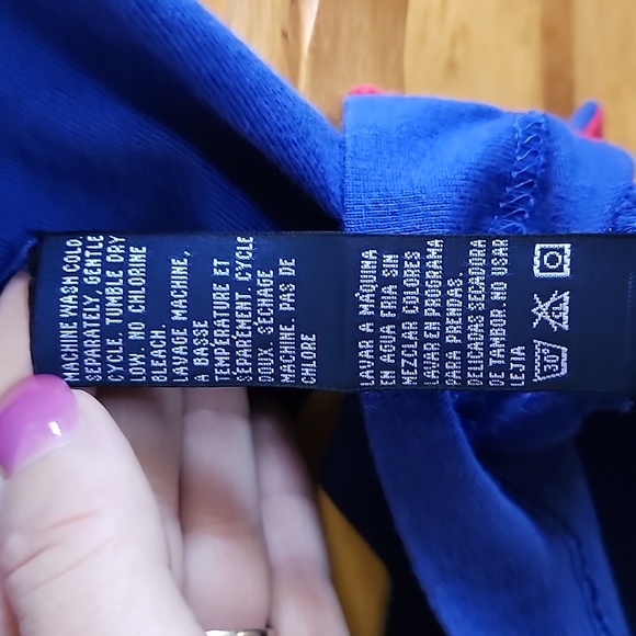 EUC Nautica: Colorblock Striped Polo Shirt, Blue/Red/White/Yellow, Men's Large - Picture 5 of 7